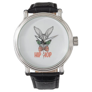Hip Hop Easter Bunny Nerd Hipster Rabbit Watch
