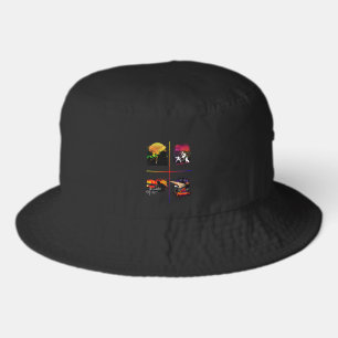 Hip Hop Elements Bucket Hat Retro Streetwear