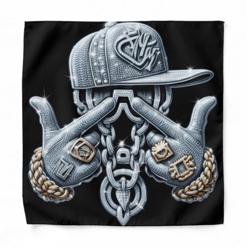 Hip Hop Gangster bling Rapper Bandana