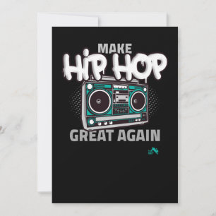 Hip Hop Gift Make Hip Hop Great Again Holiday Card
