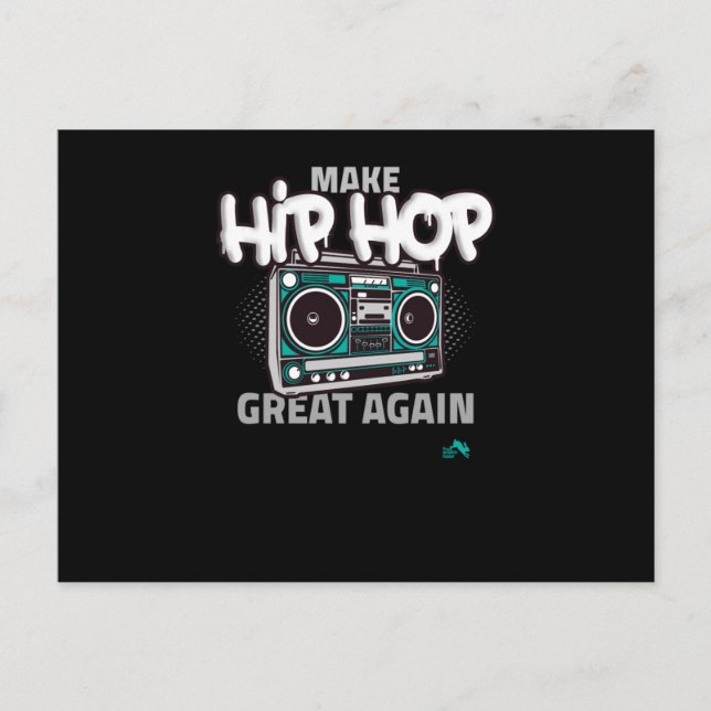 Hip Hop Gift | Make Hip Hop Great Again Invitation Postcard (Front)
