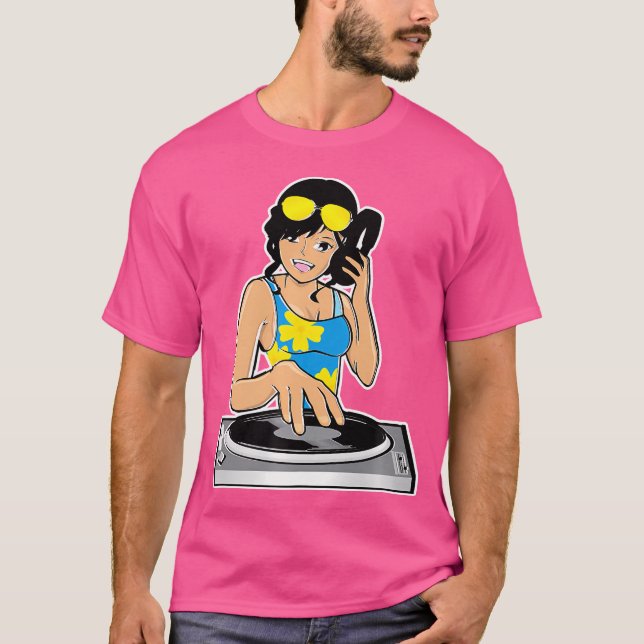 Hip Hop Girl Inspirational Dj T-Shirt (Front)