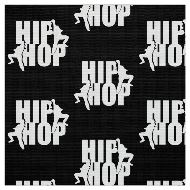 Hip Hop Girls Design Fabric (Swatch)