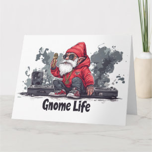 Hip Hop Gnome Illustration - Gnome Life Card