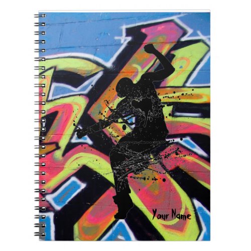 Hip Hop Graffiti Dancer Personalized Notebook