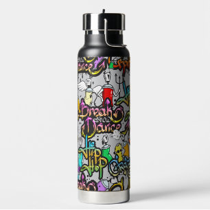 Hip Hop Graffiti Water Bottle