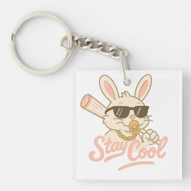  Hip Hop Hare Keychain (Front)