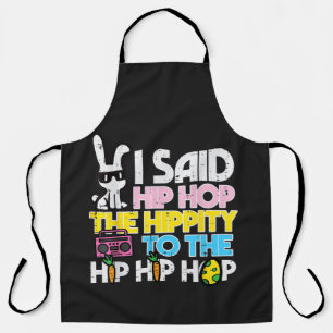 Hip Hop Hippity Easter Bunny Apron
