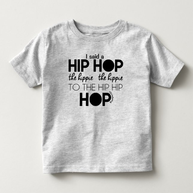 hip hop hippity easter spring toddler shirt boys (Front)