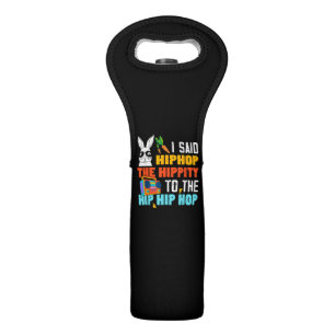 Hip Hop Hippity Funny Easter Bunny Boys Girls Kids Wine Bag