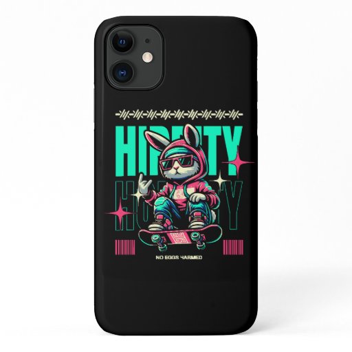 Hip-Hop Hoppity - Skater Bunny Easter iPhone 11 Case