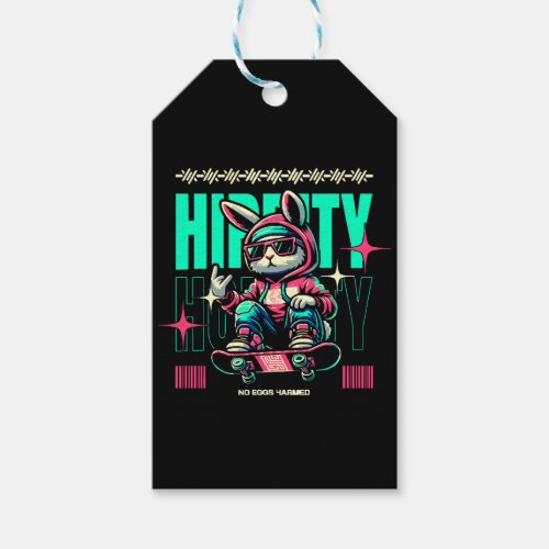 Hip_Hop Hoppity _ Skater Bunny Easter Gift Tags