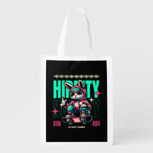 Hip-Hop Hoppity - Skater Bunny Easter Grocery Bag