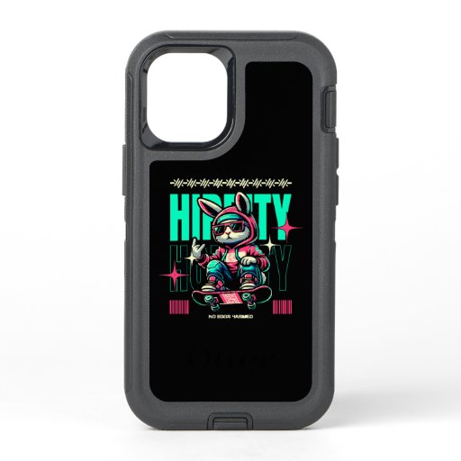 Hip-Hop Hoppity - Skater Bunny Easter OtterBox Defender iPhone 12 Mini Case