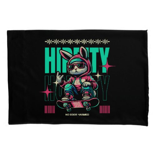 Hip_Hop Hoppity _ Skater Bunny Easter Pillow Case