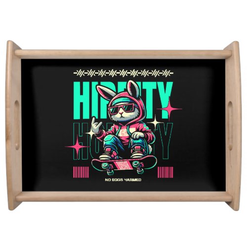Hip_Hop Hoppity _ Skater Bunny Easter Serving Tray
