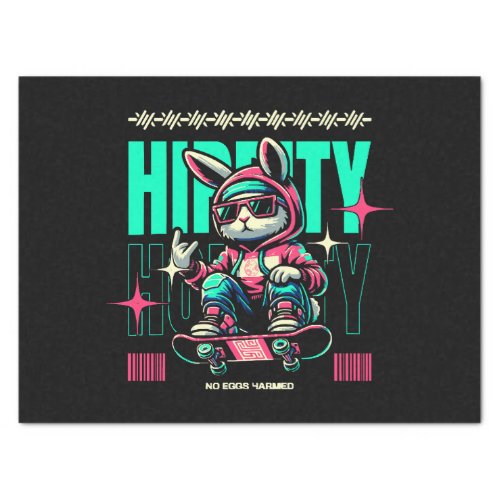 Hip_Hop Hoppity _ Skater Bunny Easter Tissue Paper