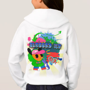 Hip Hop Inspired Blessed Up Christian Art Hoodie
