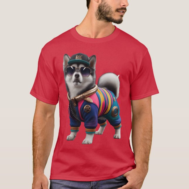 Hip Hop Inspired Cartoon Character in 3d Cute ala  T-Shirt (Front)