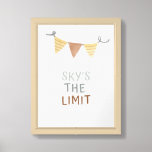 Hip Hop Inspired Nursery - Skys The Limit Framed Art