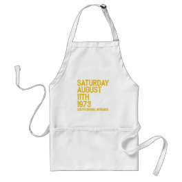Hip Hop is Born Saturday, Aug 11, 1973, 50 Years S Adult Apron