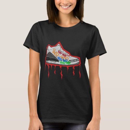 Hip Hop Jordan Shoes T_Shirt