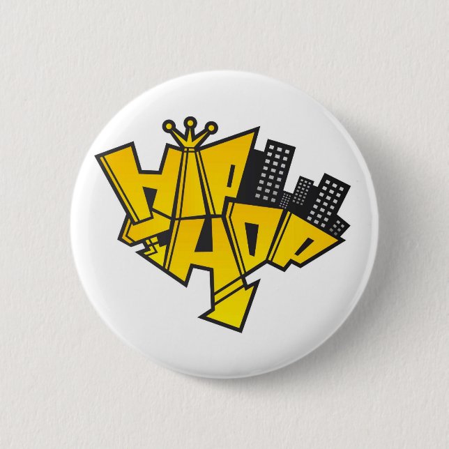 Hip-hop logo button (Front)