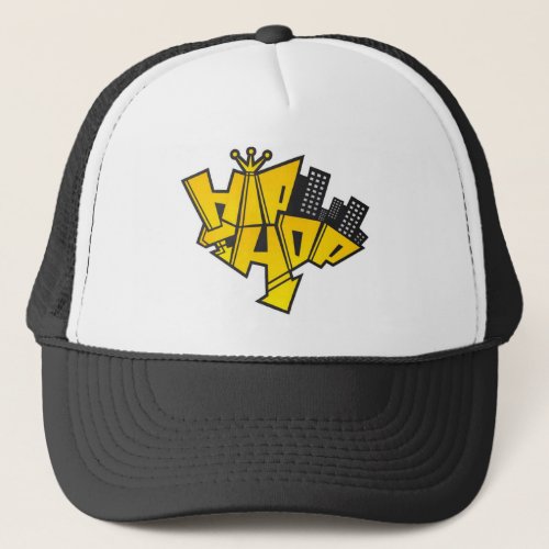 Hip_hop logo trucker hat