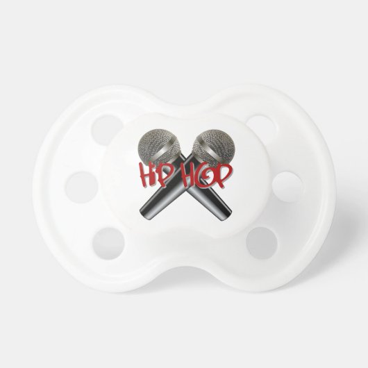 Hip Hop - mc rap dj rap turntable mic graffiti r&b Pacifier (Front)