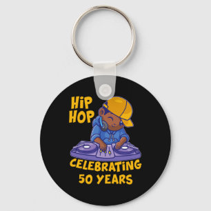 Hip Hop Music 50th Anniversary Black History Dj Da Keychain