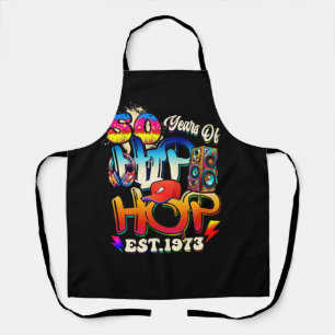 Hip Hop Music 50th Anniversary Black History Men D Apron