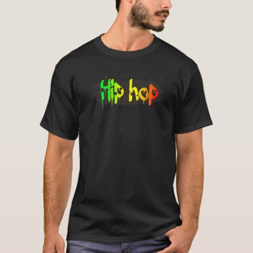 Hip Hop Music Dance Street Drip Graffiti Rap Men W T_Shirt