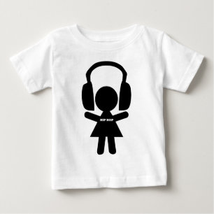 Hip Hop Music, Headphones, Hip-Hop Love Baby T-Shirt