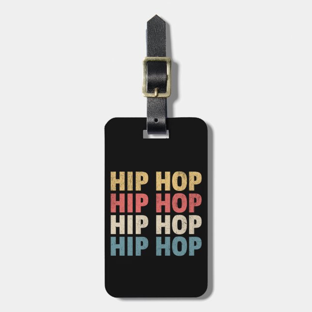 Hip Hop music Luggage Tag (Front Vertical)