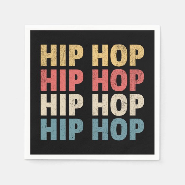 Hip Hop music Napkins (Front)