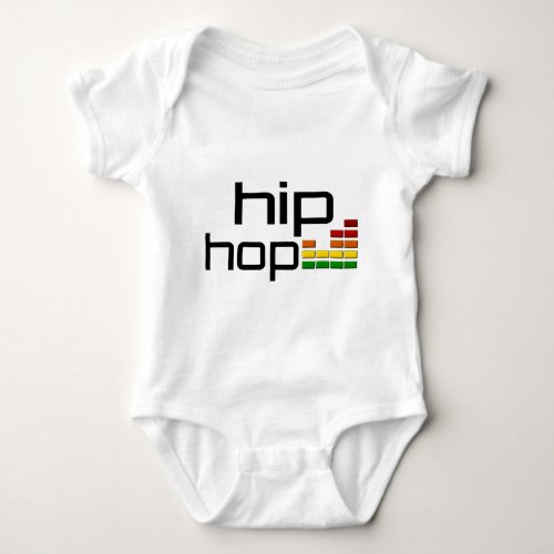 Hip Hop Music with Stereo Equalizer Baby Bodysuit