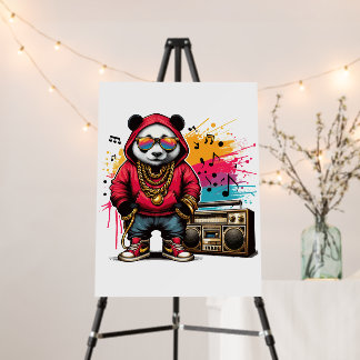 Hip Hop Panda Groove: Hip Hop  Foam Board