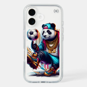 Hip Hop Panda Soccer Football Summer Sports iPhone 16 Case