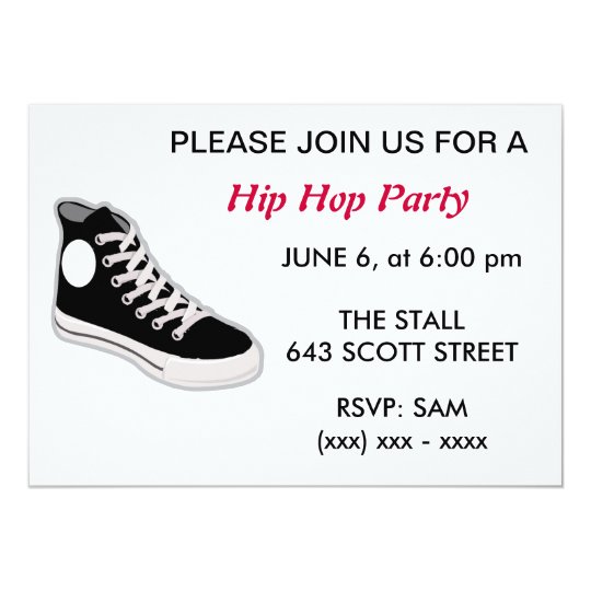 Hip Hop Party Invitation | Zazzle.com