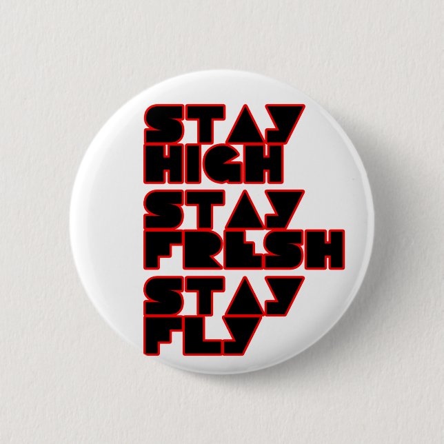 HIP HOP PINBACK BUTTON (Front)