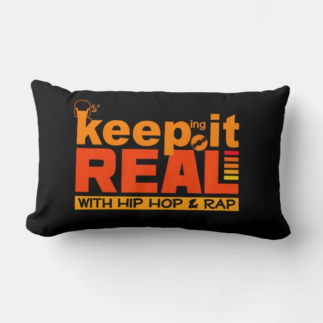 HIP HOP & RAP custom throw pillow (Front)