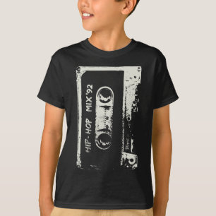 Hip Hop Rap Mixtape Cassette DJ Retro 90s T-Shirt