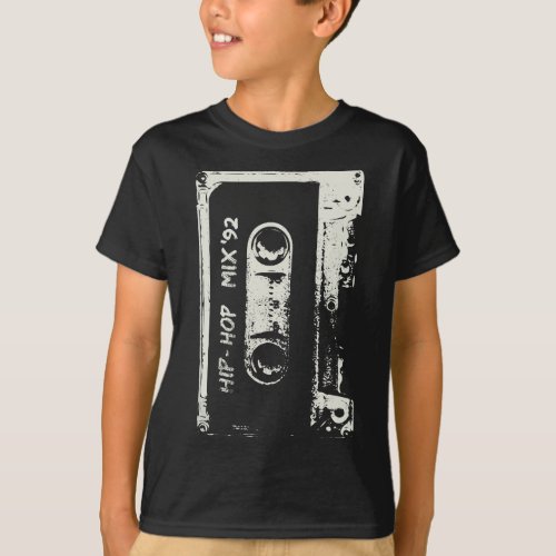 Hip Hop Rap Mixtape Cassette DJ Retro 90s T_Shirt