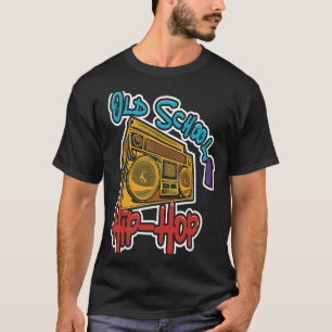 Hip Hop retro party design 90's old school rap men T-Shirt