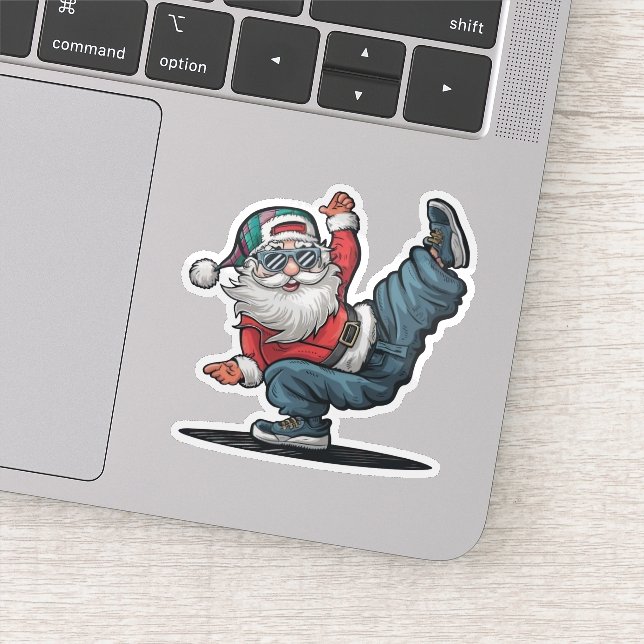 Hip Hop Santa Claus Sticker (Detail)