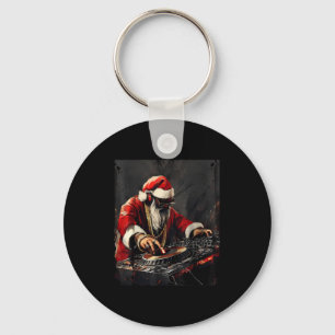 Hip Hop Santa Dj Christmas Keychain