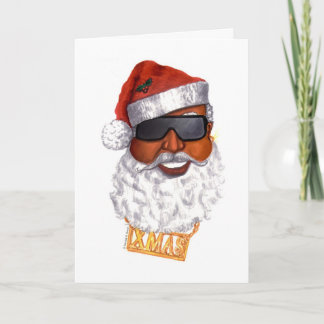 Hip Hop Santa Holiday Card