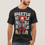 Hip Hop Scary Clown Hustle Money Urbyn Streetwear  T-Shirt<br><div class="desc">Hip Hop Scary Clown Hustle Money Urbyn Streetwear Halloween</div>