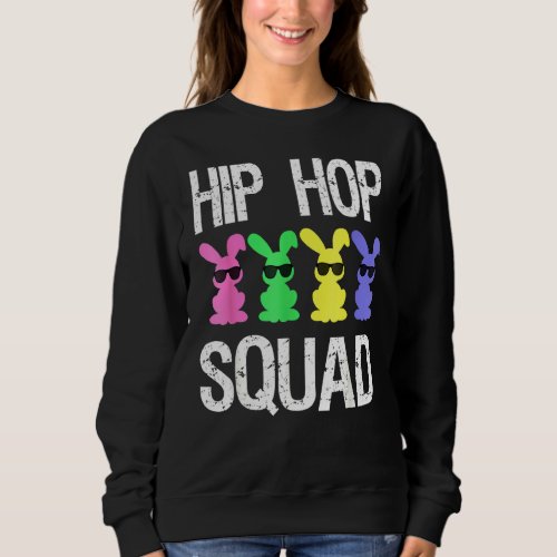 Hip Hop Squad Easter Bunny Boys Girls Kids Sweatshirt