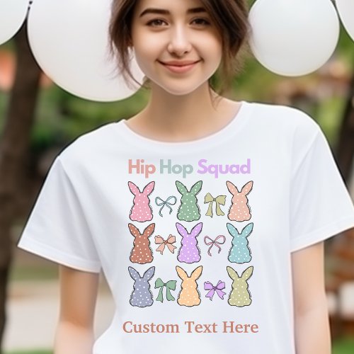 Hip Hop Squad Personalized Easter Tee